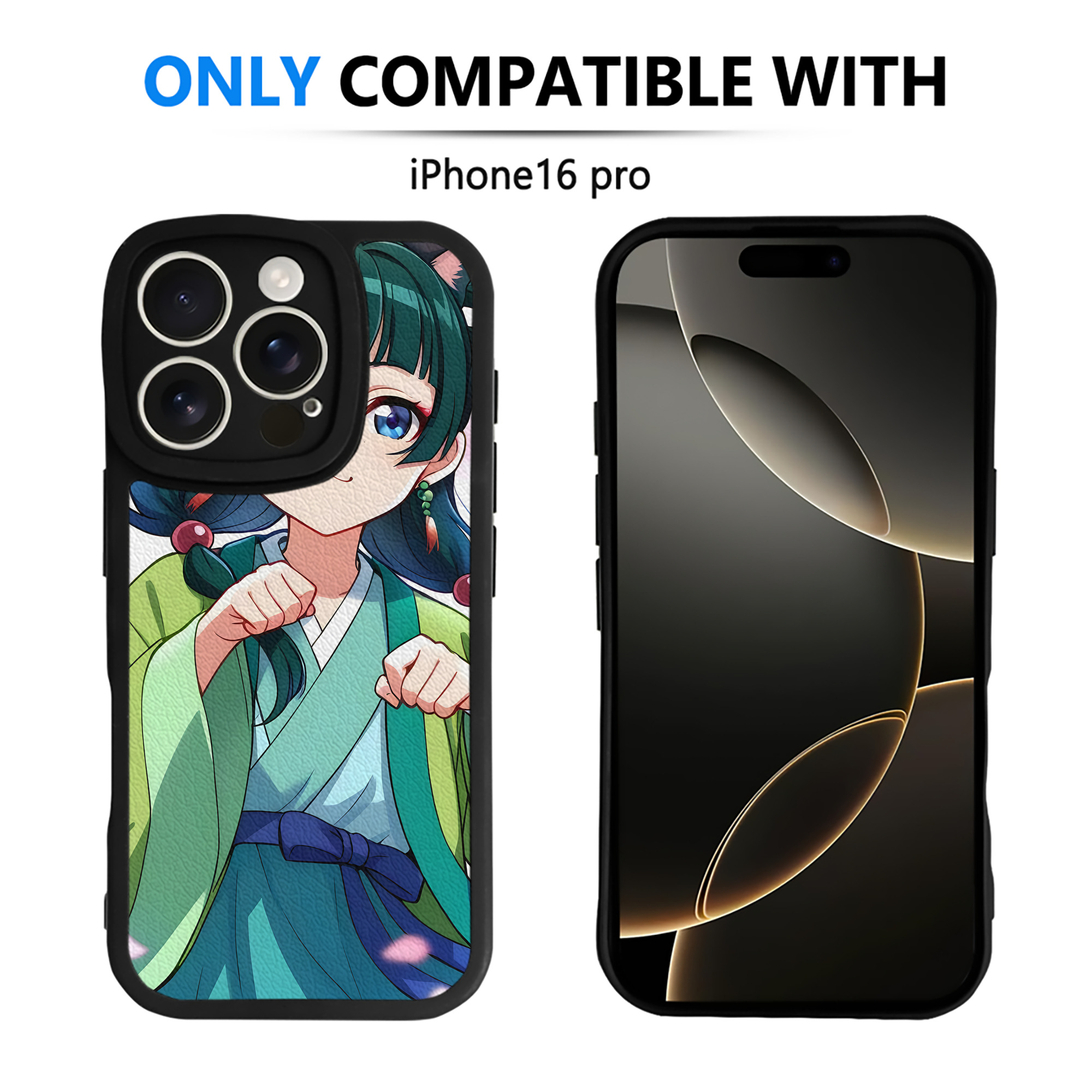 （画像用） 薬屋のひとりごと The Apothecary Diaries 【iPhone 16シリーズ対応】シリコンスマホケース（レザー調） 材質：シリコン